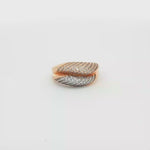 Load and play video in Gallery viewer, Rose Gold Stackable Rings with Brilliant Round Cut CZ