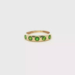 Load and play video in Gallery viewer, 9ct Gold Ring with Russian Diopside