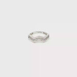 Load and play video in Gallery viewer, 14ct White Gold Multistone Ring with Round Brilliant CZ