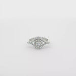 Load and play video in Gallery viewer, White Gold Multi-Stone CZ Ring