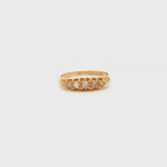 Load and play video in Gallery viewer, 18ct Gold Ring with Round Cut Diamonds (Antique)
