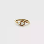 Load and play video in Gallery viewer, 9ct Gold Multistone Ring with Round Cut Diamond