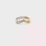 Load and play video in Gallery viewer, Yellow Gold Multistone Ring with Round Brilliant Diamonds