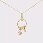 Load and play video in Gallery viewer, Yellow Gold Charm Necklace