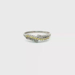 Load and play video in Gallery viewer, 9ct White Gold Ring With Citrine &amp; Diamonds