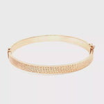Load and play video in Gallery viewer, Rose Gold Textured Bangle Bracelet