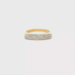 Load and play video in Gallery viewer, 18ct Yellow Gold Diamond Band Ring