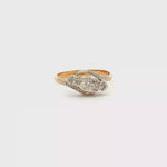 Load and play video in Gallery viewer, 18ct Gold Multi-Stone Ring with Round Cut Diamonds (Antique) 1920s