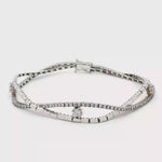 Load and play video in Gallery viewer, CZ Tennis Bracelet in White Gold